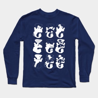 Same Shape But Nine different characters Long Sleeve T-Shirt